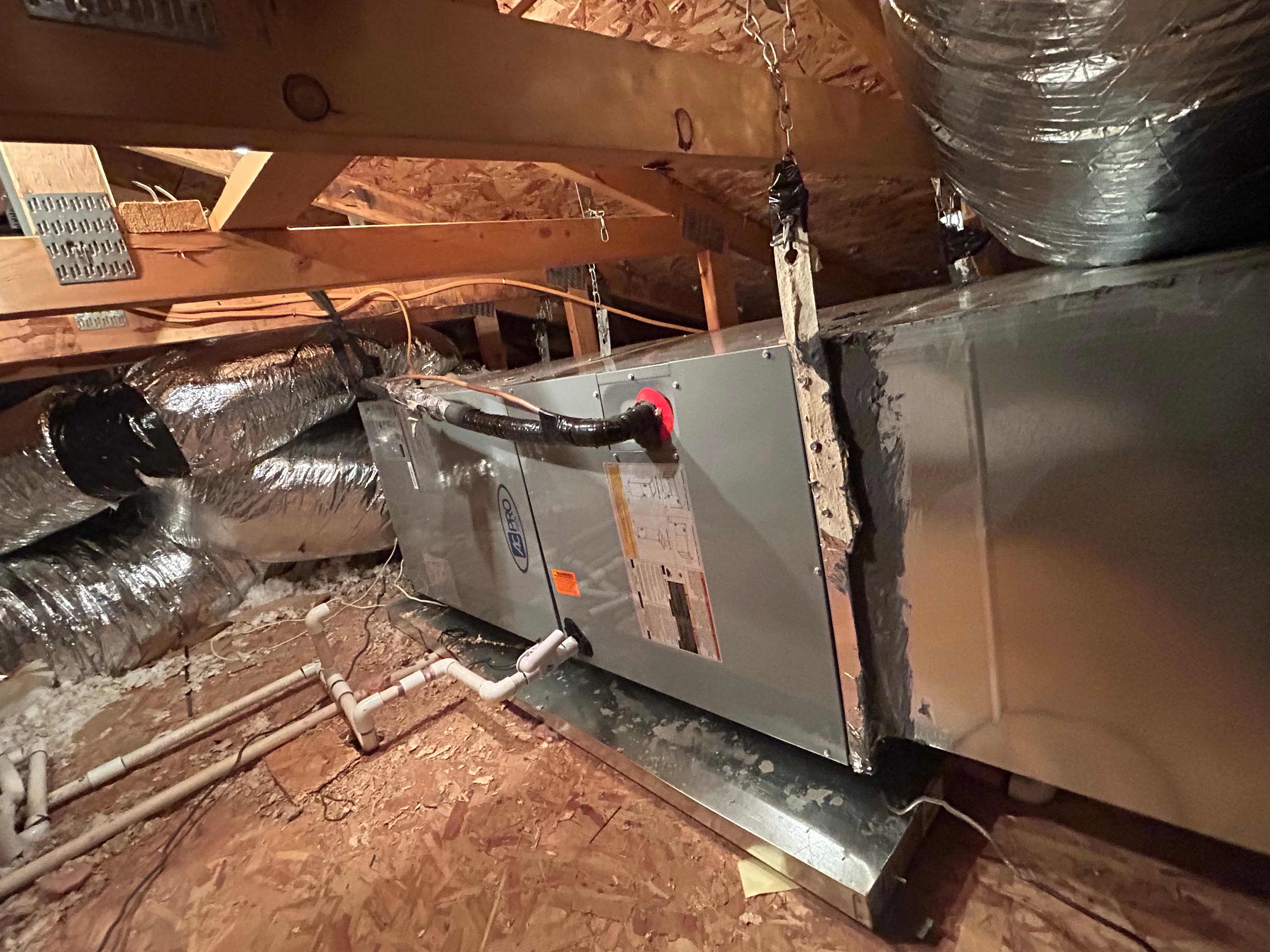 Project New Heat Pump Install With Ductwork Fix for a Problem Room image
