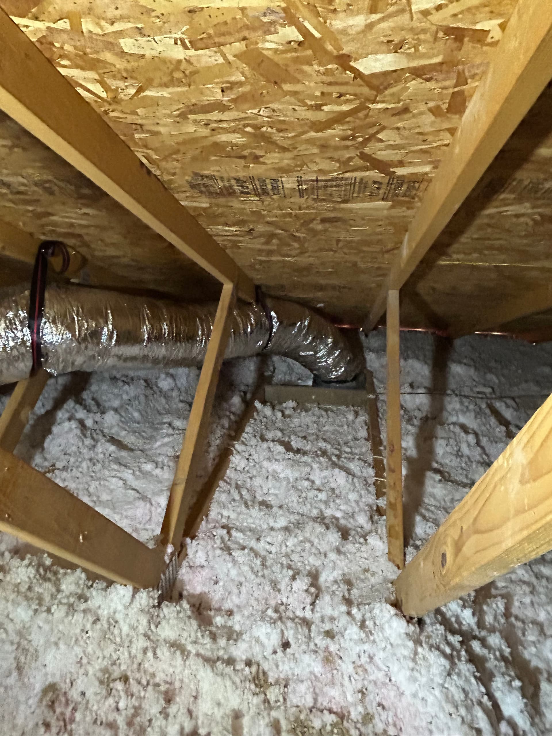 Gallery photos for New Duct Run Added to a Home Addition That Wasn't Cooling: Image #1