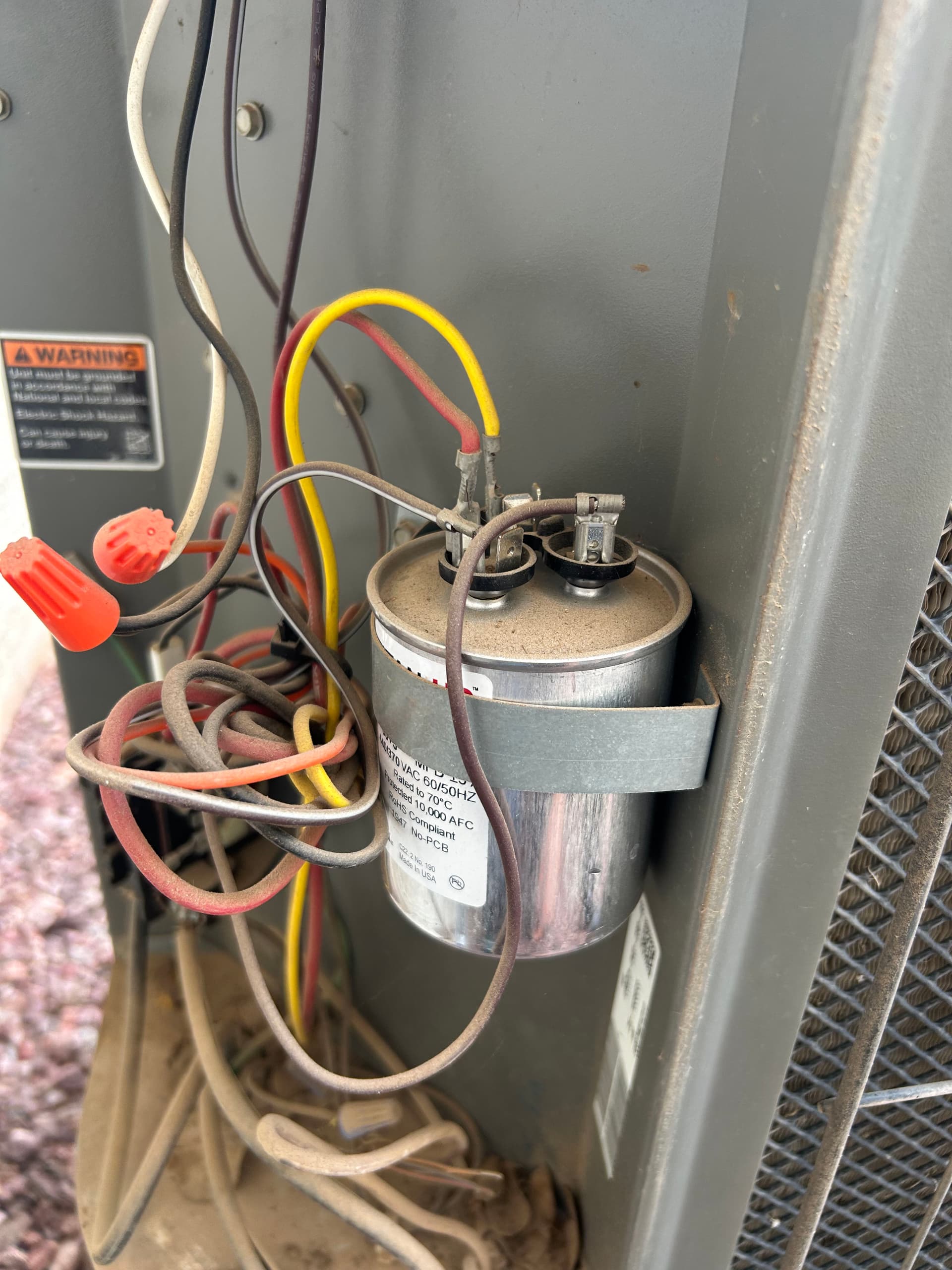 Gallery photos for A Failed Dual Run Capacitor Was Why This A/C Stopped Cooling: Image #1